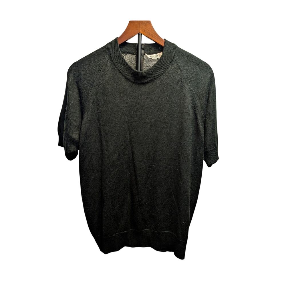 Duvet women's short Sleeve black Lightweight sweater